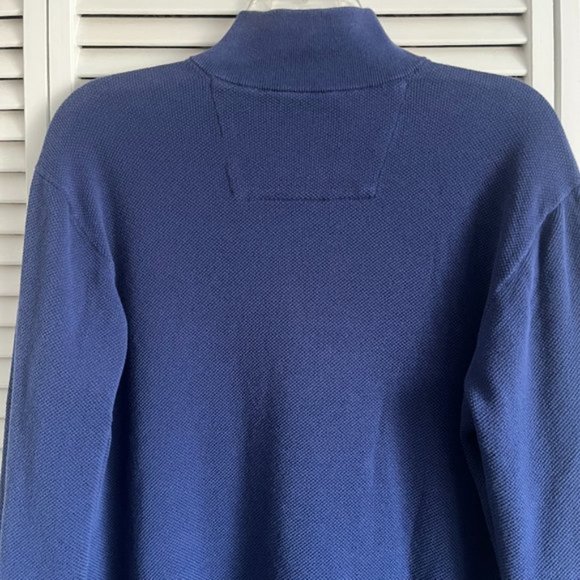 Southern Tide Club quarter zip pullover navy & white men’s medium - Picture 6 of 8